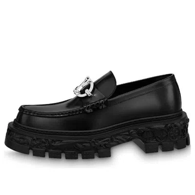 Pre-owned Louis Vuitton Baroque Loafers 'black' In Multi