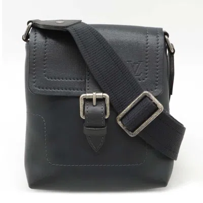 Pre-owned Louis Vuitton Basalt Leather Pochette Shoulder Bag ()
