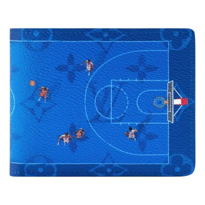 Louis Vuitton Basketball Slender Wallet 'blue'