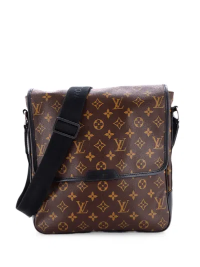 Pre-owned Louis Vuitton Bass Messenger Bag Macassar Monogram Canvas Mm Crossbody Bag In Brown