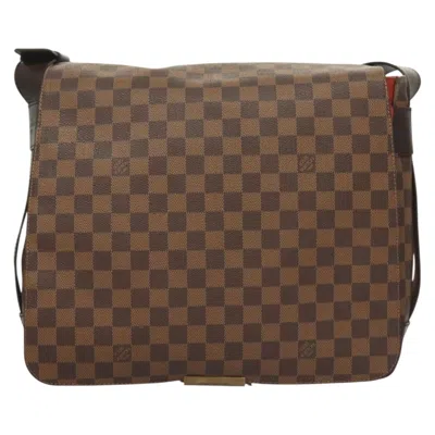 Pre-owned Louis Vuitton Bastille Brown Canvas Shoulder Bag ()