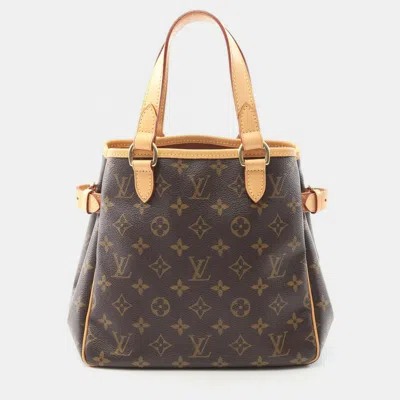 Pre-owned Louis Vuitton Batignolle Hand Tote Bag Monogram Canvas In Brown