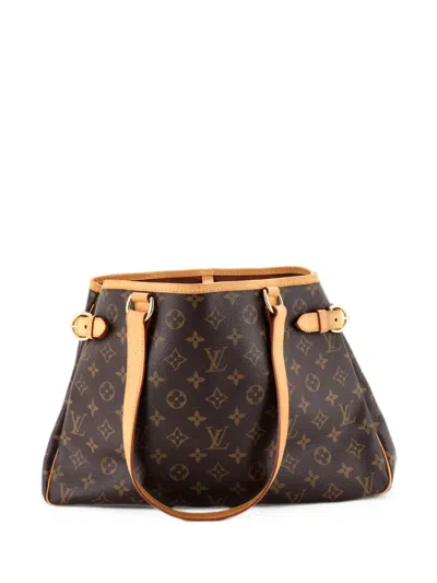 Pre-owned Louis Vuitton Batignolles Handbag Monogram Canvas Horizontal Tote Bag In Brown