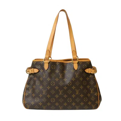 Pre-owned Louis Vuitton Batignolles Horizontal Brown Canvas Shoulder Bag ()