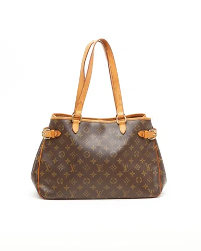 Pre-owned Louis Vuitton Batignolles Horizontal Monogram Tote Bag In Brown
