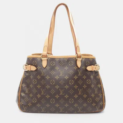 Pre-owned Louis Vuitton Batignolles Horizontal Shoulder Tote Bag Monogram In Brown