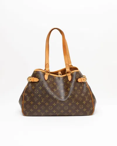 Pre-owned Louis Vuitton Batignolles Horizontal Tote Bag In Brown