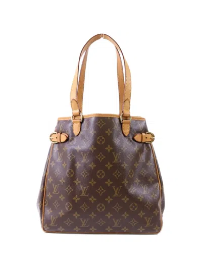 Pre-owned Louis Vuitton Batignolles Tote Bag In Brown