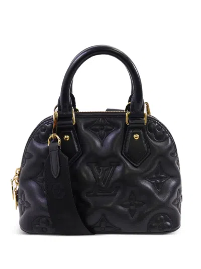 Pre-owned Louis Vuitton Bb Alma Bubblegram Tote Bag In Black