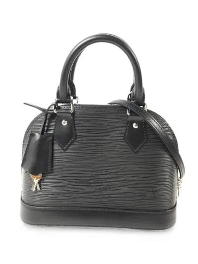 Louis Vuitton Bb Alma Epi-leather Tote Bag In Black