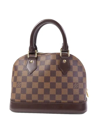 Pre-owned Louis Vuitton Bb Alma Tote Bag In Brown