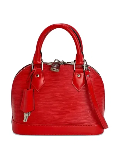 Pre-owned Louis Vuitton Bb Alma Tote Bag In Red