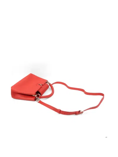 Pre-owned Louis Vuitton Bb Capucines Two-way Handbag In Red