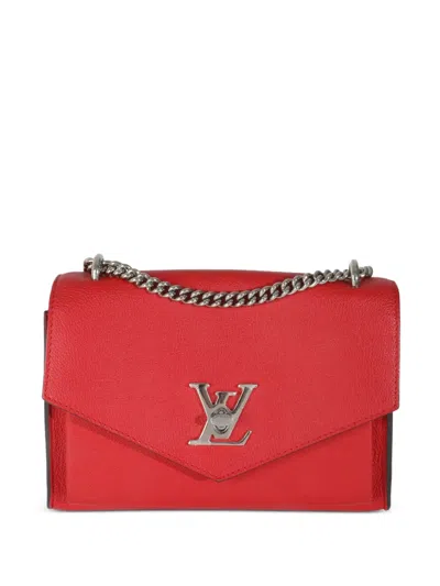 Pre-owned Louis Vuitton Bb My Lock Me Chain-strap Cross Body Bag In Red