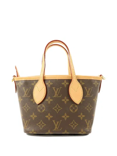 Pre-owned Louis Vuitton Bb Neverfull Monogram Canvas Tote Bag In Brown