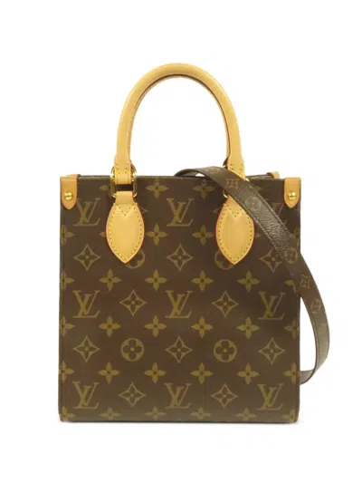 Pre-owned Louis Vuitton Bb Sac Plat Tote Bag In Brown