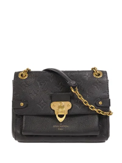 Pre-owned Louis Vuitton Bb Vavin Monogram Empreinte Shoulder Bag In Black