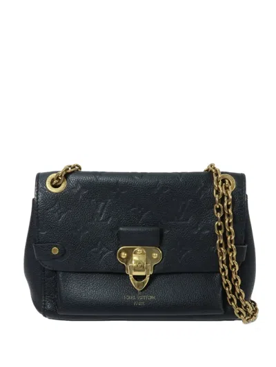 Pre-owned Louis Vuitton Bb Vavin Monogram Empreinte Shoulder Bag In Black