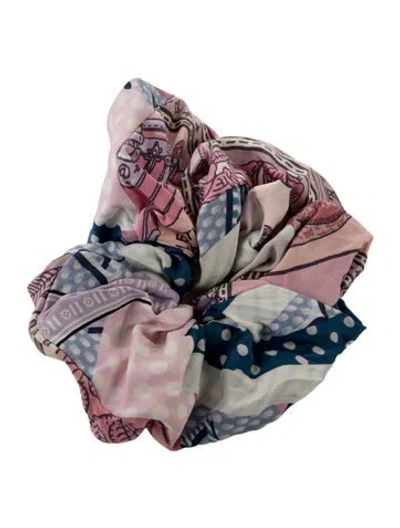 Pre-owned Louis Vuitton Be Mindful Trop Chou Scrunchy In Pink