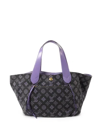 Pre-owned Louis Vuitton Beach Line Cabas Tote Bag In Black