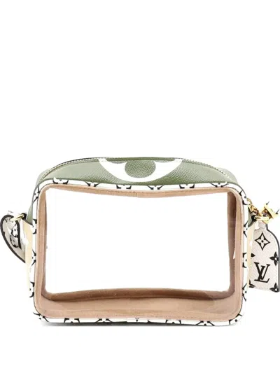 Pre-owned Louis Vuitton Beach Pouch Limited Edition Colored Monogram Giant Shoulder Bag In Green