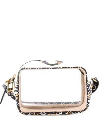 Pre-owned Louis Vuitton Beach Pouch Limited Edition Jungle Monogram Giant Shoulder Bag In Neutral