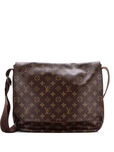 Pre-owned Louis Vuitton Beaubourg Messenger Bag Monogram Canvas Gm Crossbody Bag In Brown