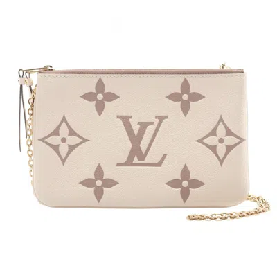Pre-owned Louis Vuitton Beige Bicolor Brown Monogram Monogram Empreinte Pochette Shoulder Bag ()