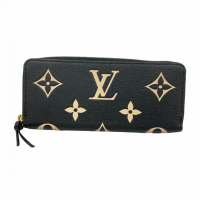 Pre-owned Louis Vuitton Beige Black Long Wallet (bi-fold) () In Multi