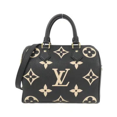 Pre-owned Louis Vuitton Beige Black Monogram Empreinte Boston Bag Handbag () In Multi
