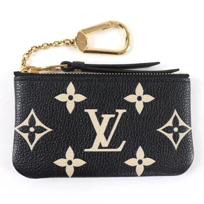 Pre-owned Louis Vuitton Beige Black Monogram Empreinte Coin Purse/coin Case () In Multi
