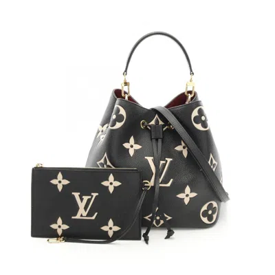 Pre-owned Louis Vuitton Beige Black Monogram Empreinte Shoulder Bag () In Multi