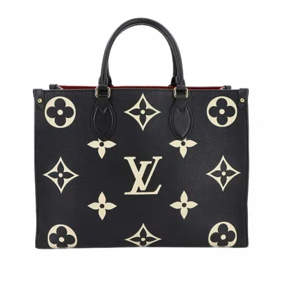 Pre-owned Louis Vuitton Beige Black Monogram Empreinte Shoulder Bag Tote Bag ()