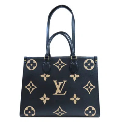 Pre-owned Louis Vuitton Beige Black Monogram Empreinte Tote Bag () In Beige, Black