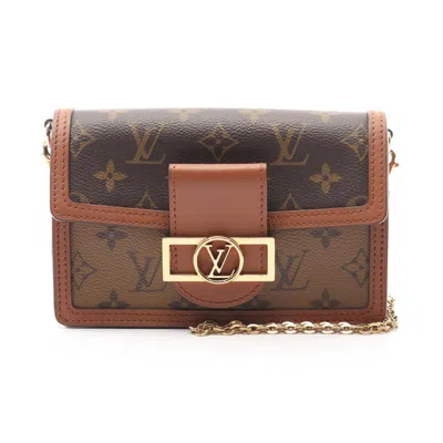 Pre-owned Louis Vuitton Beige Brown Coated Canvas Leather Shoulder Bag () In Multi