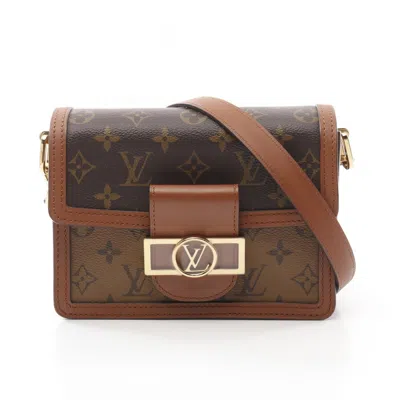 Pre-owned Louis Vuitton Beige Brown Monogram Reverse Coated Canvas Shoulder Bag ()