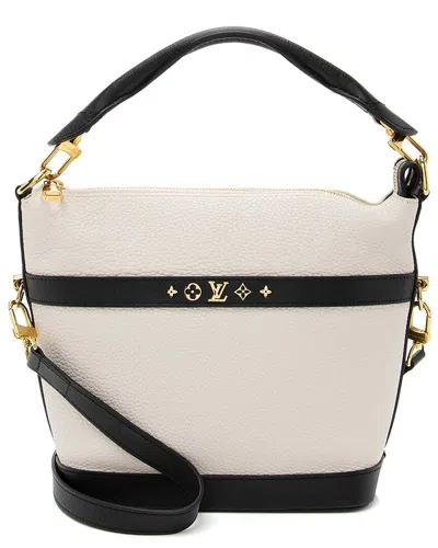 Pre-owned Louis Vuitton Beige Calfskin Cruiser Pm (authentic Pre-loved) In Brown