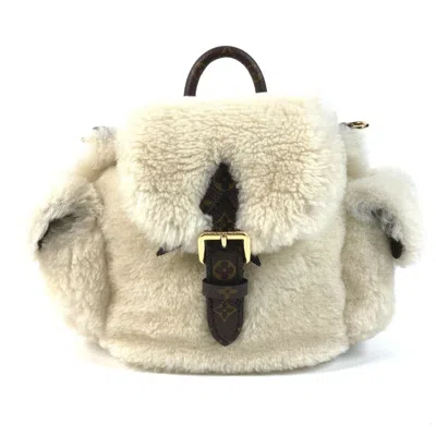 Pre-owned Louis Vuitton Beige Canvas Backpack Handbag Shoulder Bag () In Sand