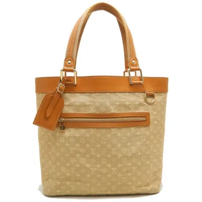 Pre-owned Louis Vuitton Beige Canvas Leather Tote Bag ()