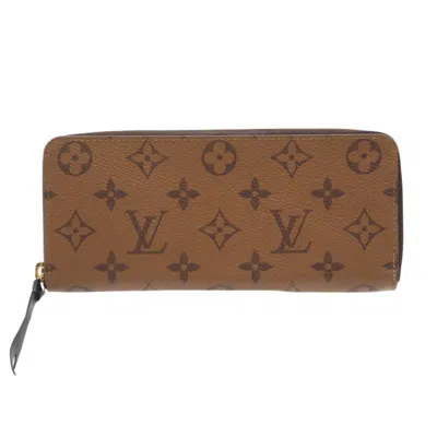 Pre-owned Louis Vuitton Beige Coated Canvas Long Wallet (bi-fold) () In Sand