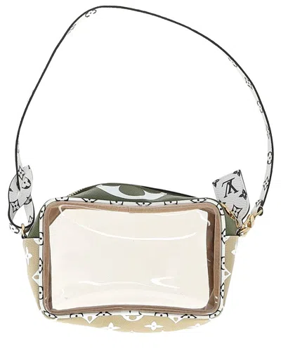 Pre-owned Louis Vuitton Beige Coated/waterproof Canvas Limited Edition Beach Pouch Giant  Bag (authentic Pre-l