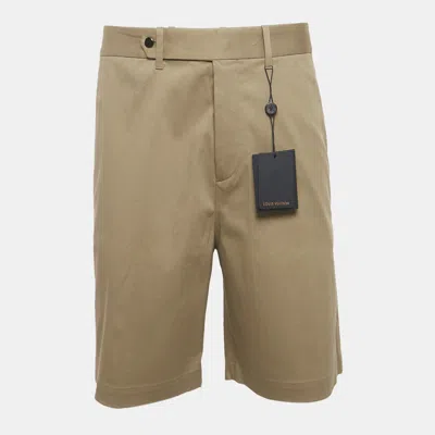 Pre-owned Louis Vuitton Beige Cotton Skater Shorts Xs In Sand