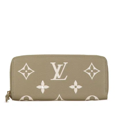 Pre-owned Louis Vuitton Beige Cream Leather Coin Purse/coin Case () In Beige, Cream
