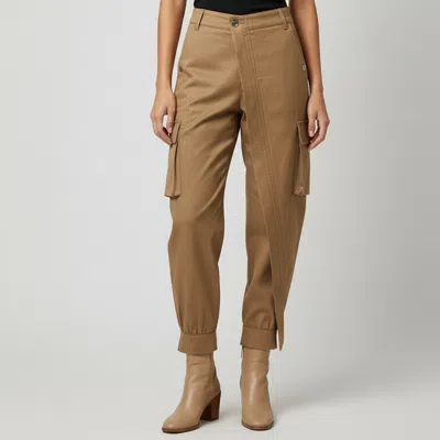 Pre-owned Louis Vuitton Beige Gabardine Cargo Pants M In Sand