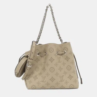 Pre-owned Louis Vuitton Beige Galle Mahina Leather Bella Shoulder Bag