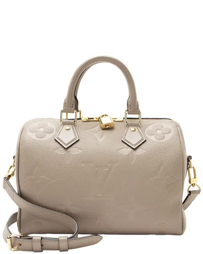 Pre-owned Louis Vuitton Beige Giant Monogram Empreinte Speedy Bandouliere 25 (authentic  Pre-loved)