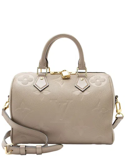 Pre-owned Louis Vuitton Beige Giant Monogram Empreinte Speedy Bandouliere 25 (authentic  Pre-loved)