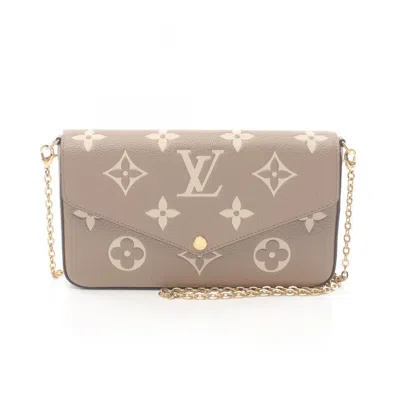 Pre-owned Louis Vuitton Beige Ivory Leather Pochette Pouch Shoulder Bag ()