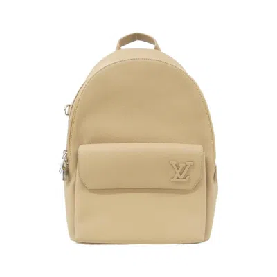 Pre-owned Louis Vuitton Beige Leather Backpack ()