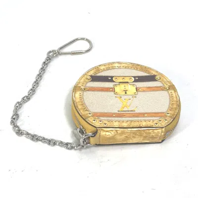 Pre-owned Louis Vuitton Beige Leather Coin Purse/coin Case ()